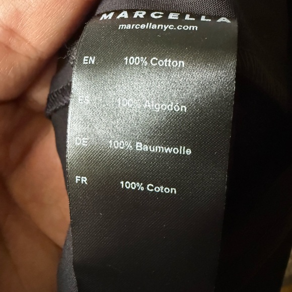 NWT Marcella NYC Raven Black Cotton Maxi Skirt W/Pockets - Picture 9 of 9